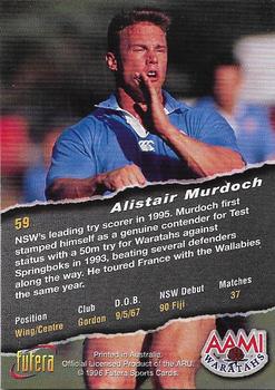 1996 Futera Rugby Union #59 Alistair Murdoch Back